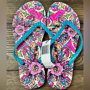NEW! Vera Bradley Flip Flop Sandals